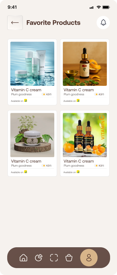 Personalized skincare product recommendations powered by Vellaya AI